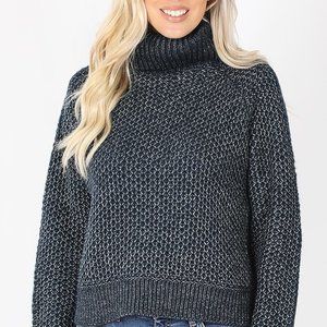 NWT Charcoal Turtleneck Sweater